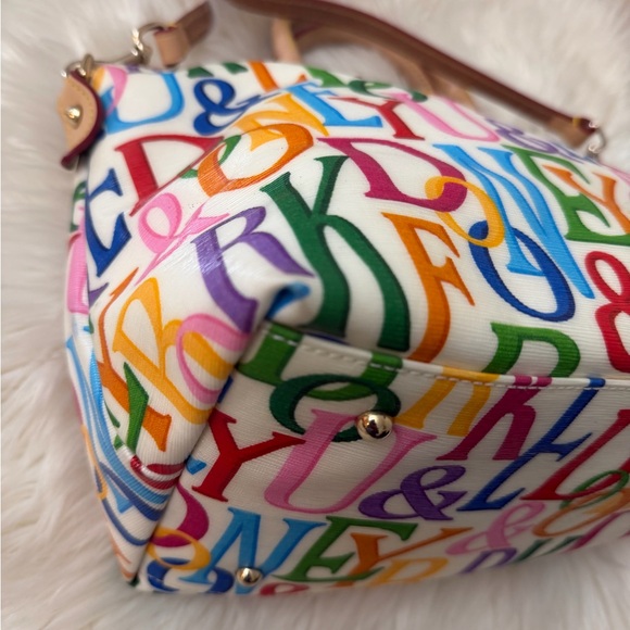 Vintage Dooney & Bourke Multicolor Satchel - Picture 4 of 16